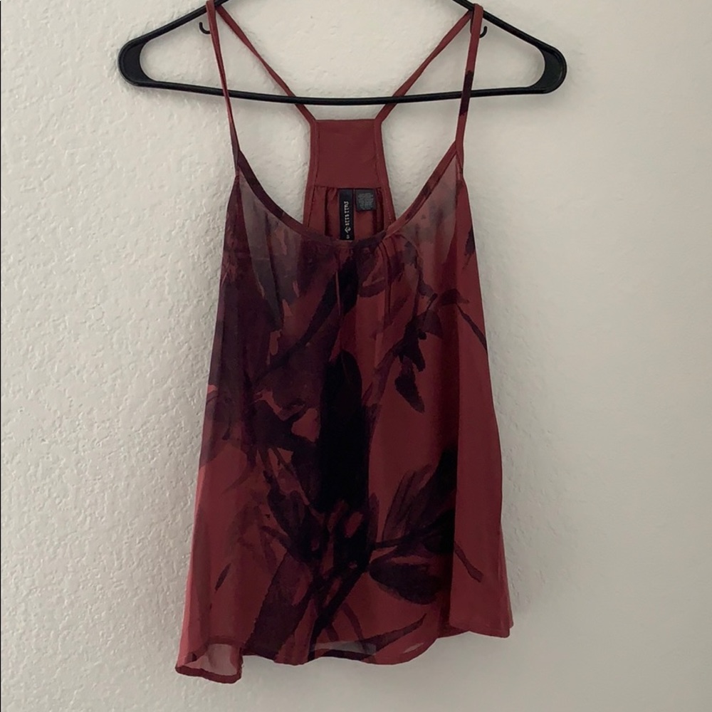 Cute floral print tank